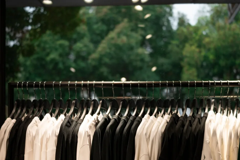 Kệ treo quần áo trong shop
